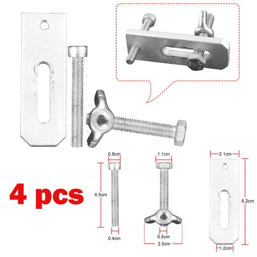 4pcs cnc slot table - 4pcs, clamps